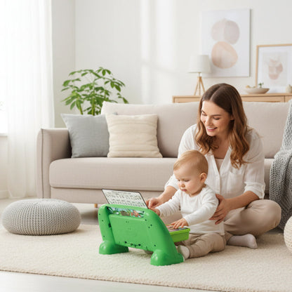 piano pour bébé vert enfant et mamn