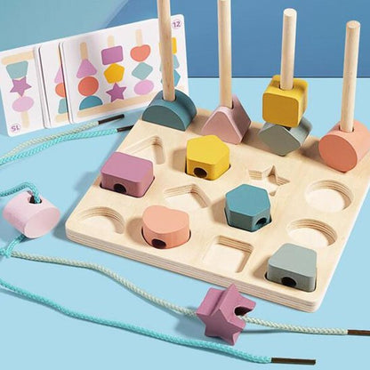 Puzzle bebe couleur pastel