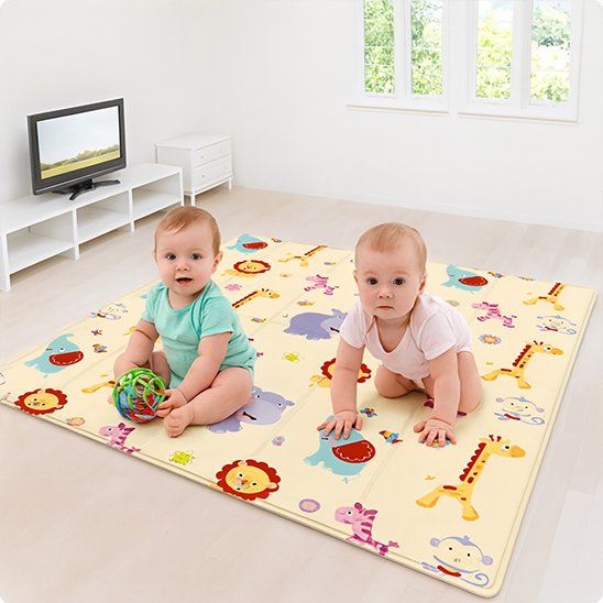 Tapis bebe avec enfant 