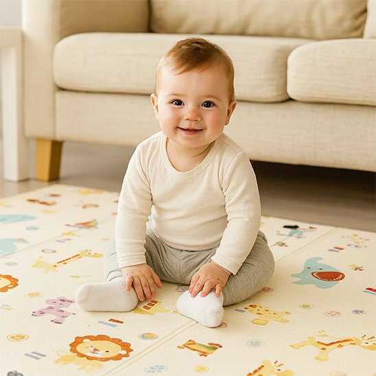 Tapis bebe confortable et joyeux