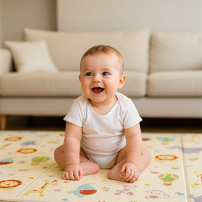 Tapis bebe enfant assit confortalement