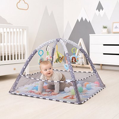 Tapis eveil bebe gris