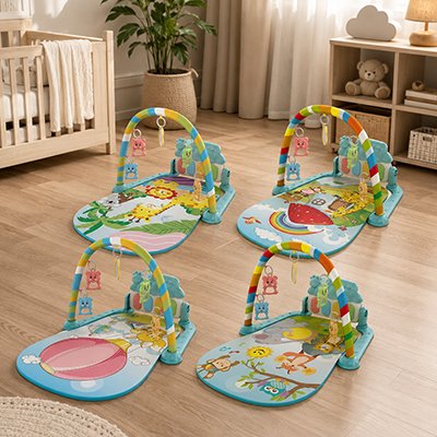 Tapis eveil bebe quatres tapis différents