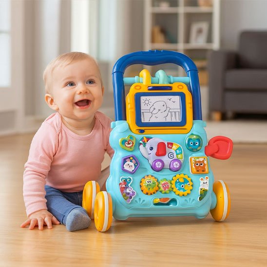 Trotteur bébé assis