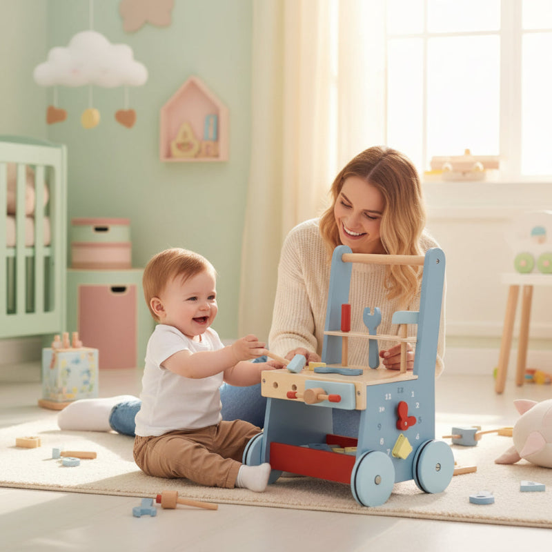 trotteur bébé coffre outils