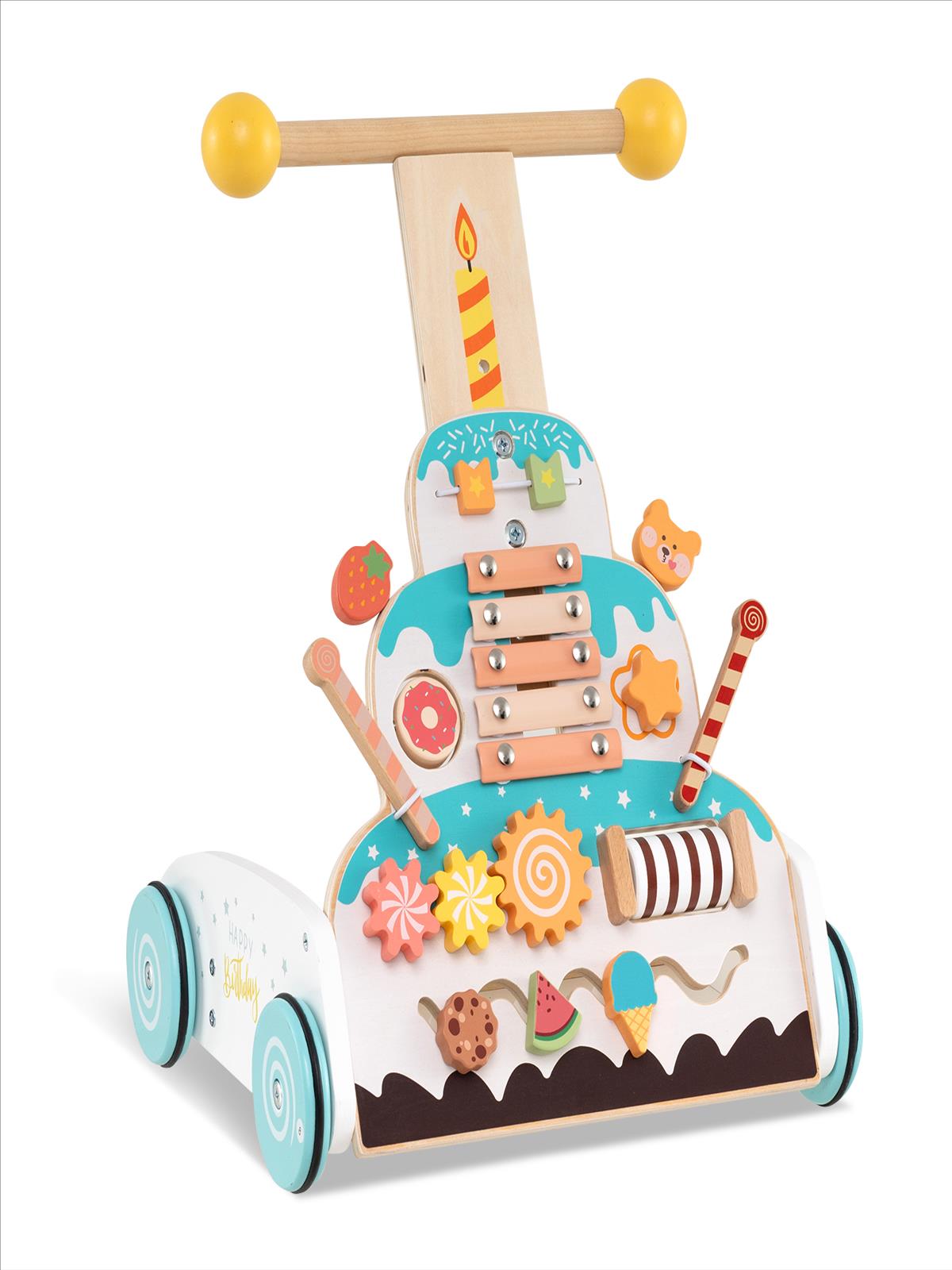 trotteur bébé couleur pastel xylophone
