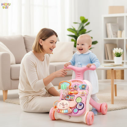 trotteur bébé rose et enfant