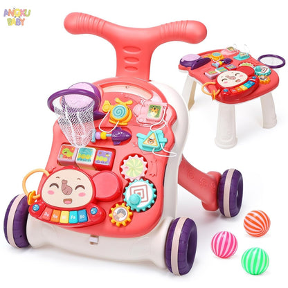 trotteur bébé rose mauve