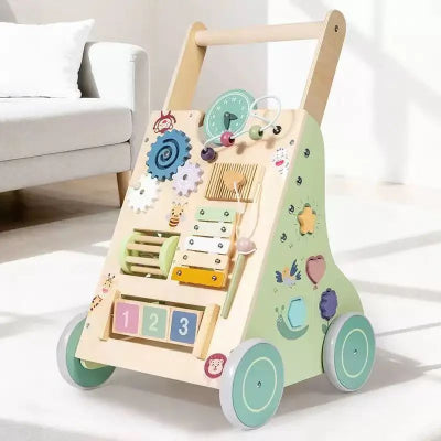 trotteur pour bébé vert multicolore