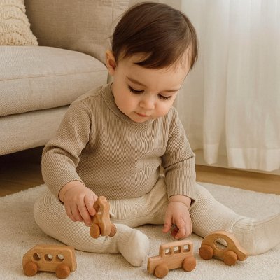 Voiture en bois bébé joue